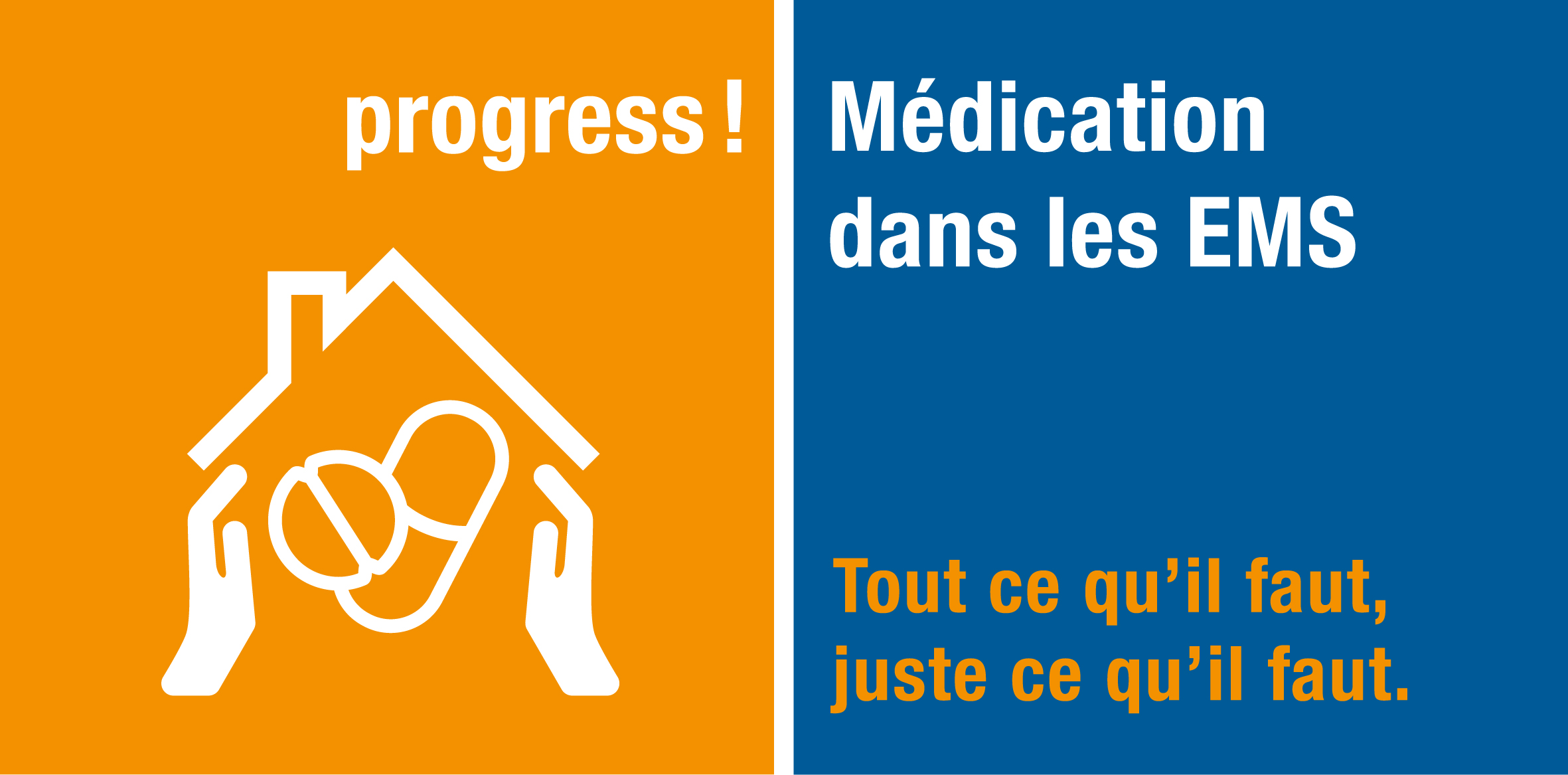 Logo progress! Medikation in Pflegeheimen – So viel wie nötig – so wenig wie möglich.